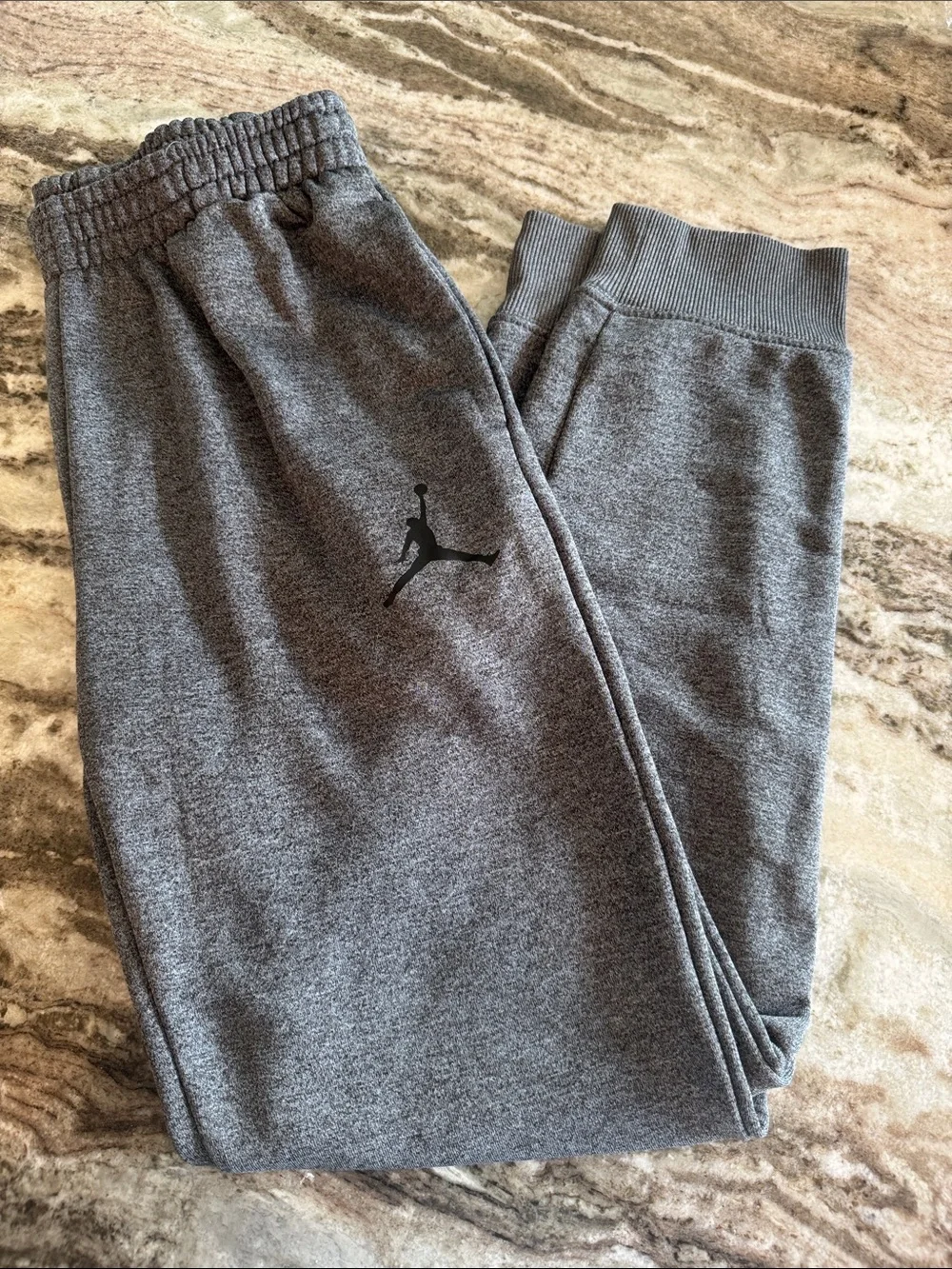 Jordan Kids Gray Jumpman Fleece Joggers